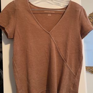 Soft and sexy burnt orange/brown top